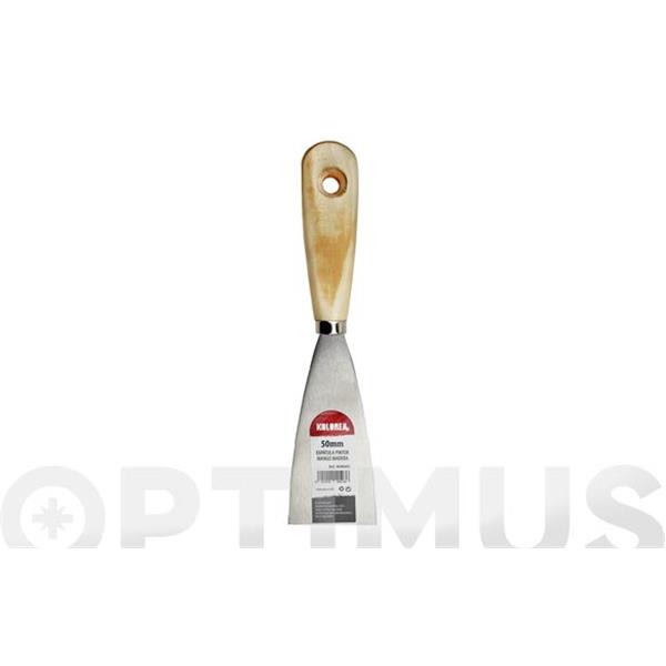 ESPATULA PINTOR ACERO MANGO MADERA 50 MM KOLOREA