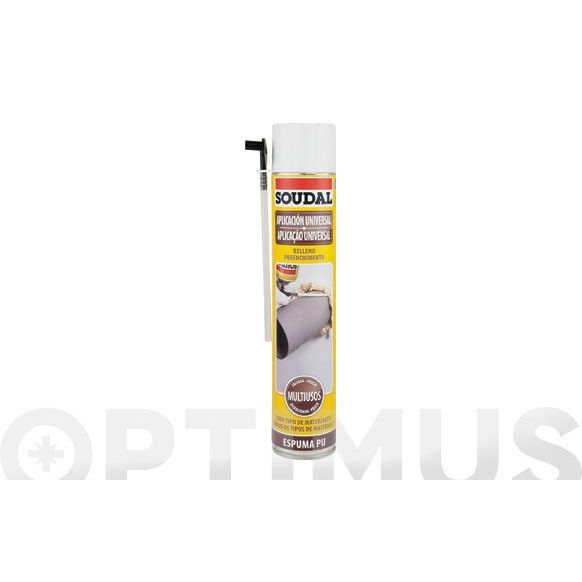 ESPUMA DE POLIURETANO UNIVERSAL PARA CANULA 750ML SOUDAL