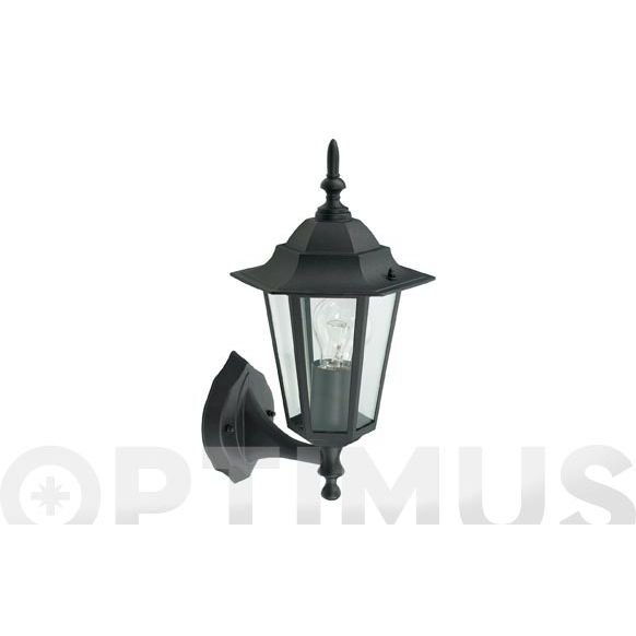 FAROL PARED ASCEDENTE NEGRO IP44 E27 60W