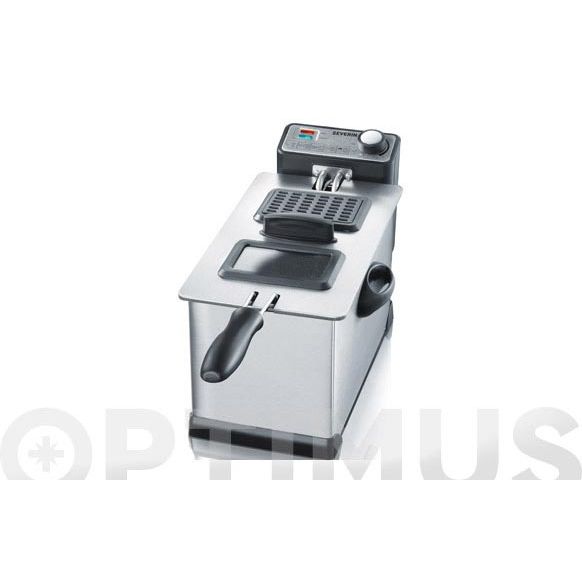 FREIDORA ELCTRICA 2000 WT INOX. DE 3 LT. SEVERIN