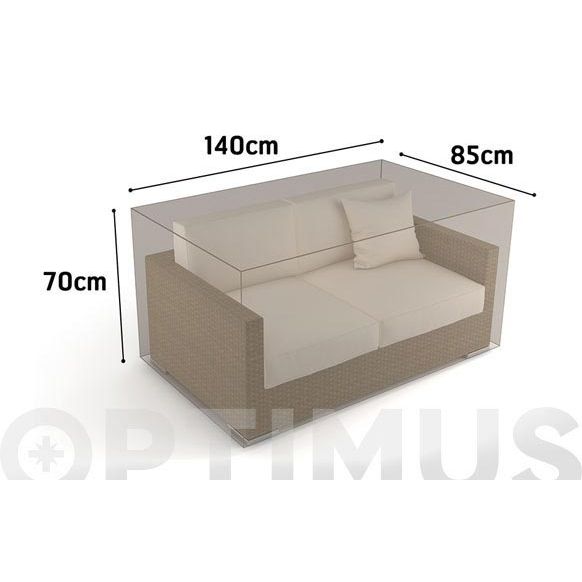 FUNDA SOFA 2 PLAZAS VISON 140X85X H 70