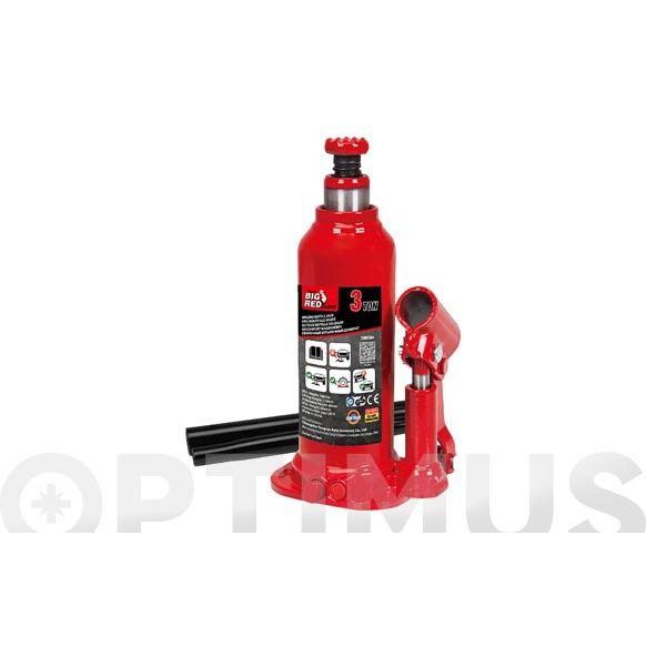GATO BOTELLA 3 TONELADAS RECORRIDO 175 MM QF+