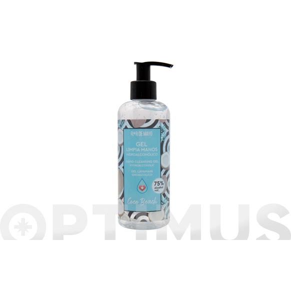 GEL HIDROALCOHOLICO CON DOSIFICADOR 250 ML COCO BEACH