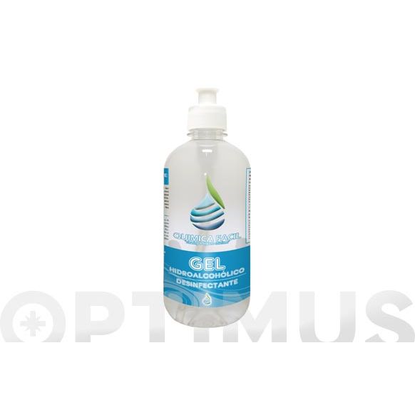 GEL HIDROALCOHOLICO DESINFECTANTE 500 ML CON DOSIFICADOR
