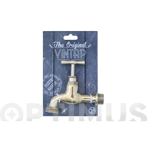 GRIFO JARDIN LATON 1/2' SALIDA DE 3/4" CIERRE CON SOLETA