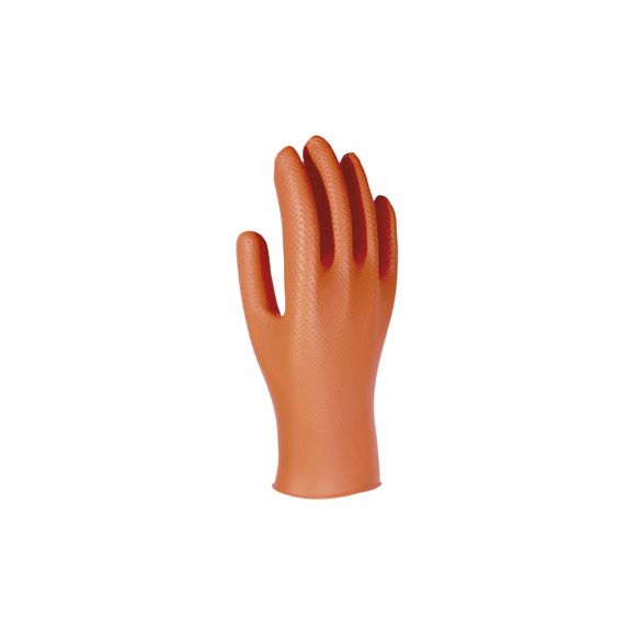 GUANTE DESECHABLE NITRILO UNIGRIP NARANJA 50 UDS T 9/L 3L