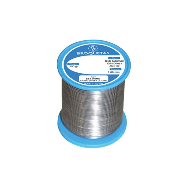 HILO DE SOLDAR BROFIL 60SN/ 40PB &Oslash; 1 MM 250 GR CON FLUX