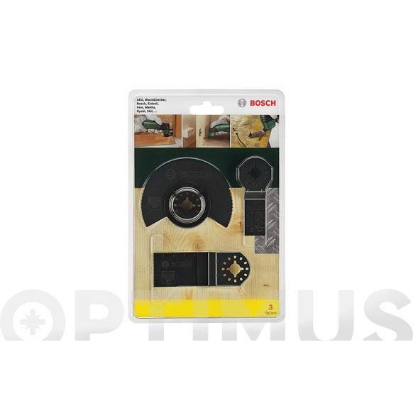 HOJA SIERRA MULTIHERRAMIENTA SET 3 PIEZAS 2607017323 BOSCH