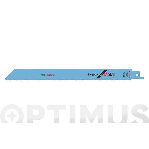 HOJA SIERRA SABLE FLEXIBLE S-1122BF METAL 225 MM 2 UNIDADES BOSCH