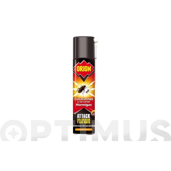 INSECTICIDA RASTREROS CUCARACHAS Y HORMIGAS  520 CC  'ATTACK' ORION 
