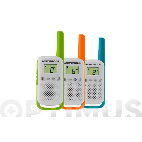 INTERCOMUNICADOR WALKIE TALKIE TRIPLE PACK RED MOTOROLA