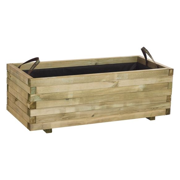 JARDINERA RECTANGULAR 141L BAROQUE 110 X 50 X 38 CM