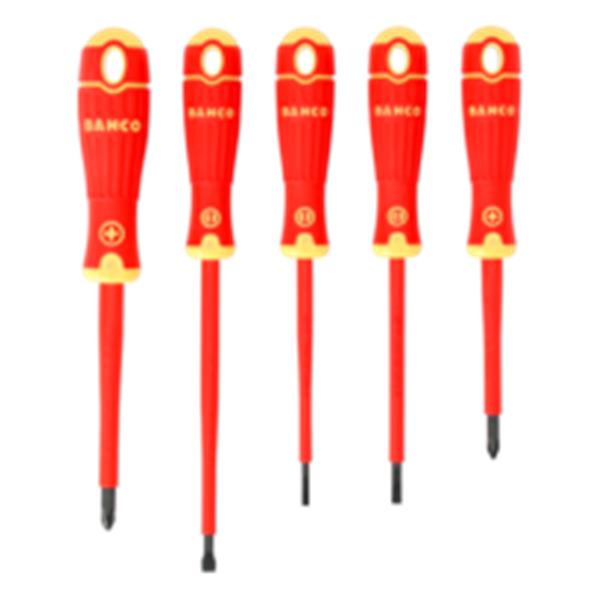 JUEGO 5 DESTORNILLADOR BAHCOFIT AISLADO B220.005  BAHCO