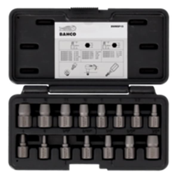 JUEGO EXTRACTOR ESPARRAGOS 15 PZS BWMSP15 BAHCO