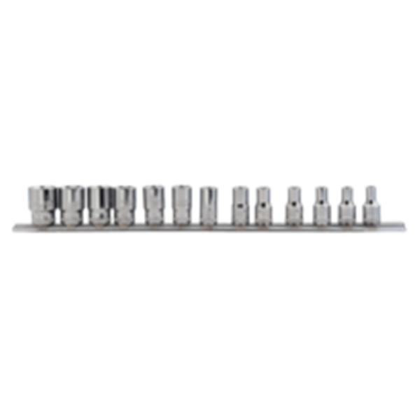 JUEGO LLAVES VASO REGLETA 1/4"13 PZS 6713MH BAHCO