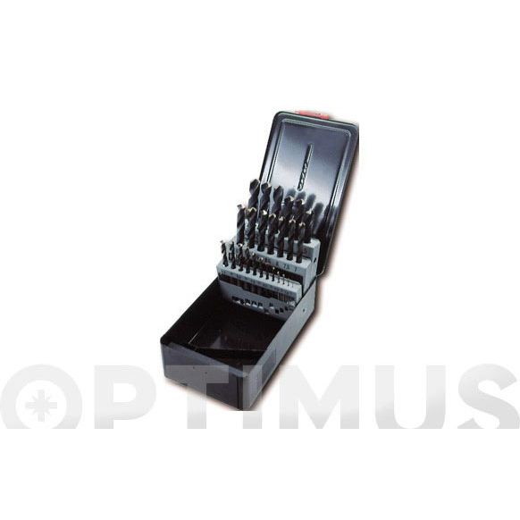 JUEGO 25 BROCAS HSS PRO CADA 1/2 MM 1-13 MM IRONSIDE