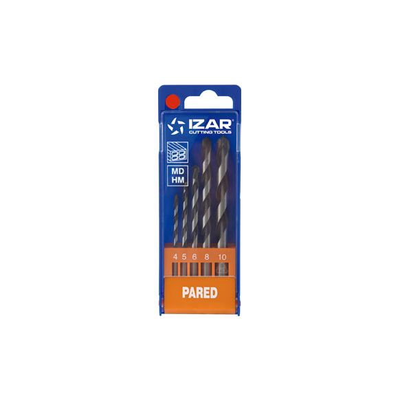 JUEGO BROCA CIL PARED STD 4-5-6-8-10 MM IZAR