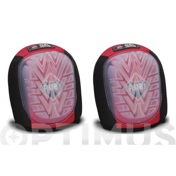 JUEGO RODILLERA PROFESIONAL GEL COMFORT 81998 RUBI