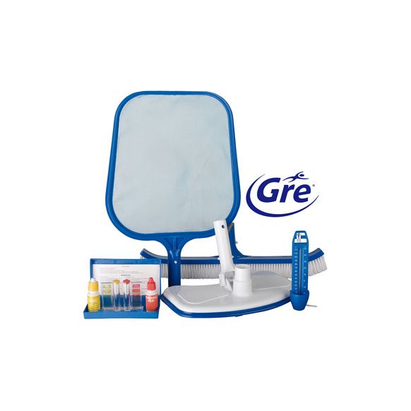 KIT DE LIMPIEZA Y MANTENIMIENTO PARA PISCINAS 5 PIEZAS