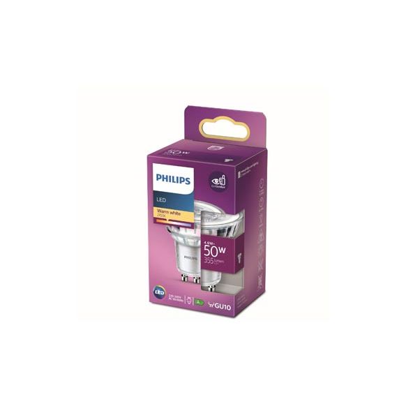 LED DICROICA CRISTAL 36&ordm; GU10  4,6W LUZ CALIDA