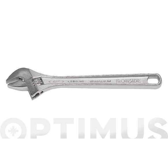 LLAVE AJUSTABLE MOLETA CENTRAL  8" - 200 MM IRONSIDE  