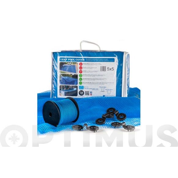 MALLA ANTIHOJAS PARA PISCINAS 7 X 11 MT FUNANDGO