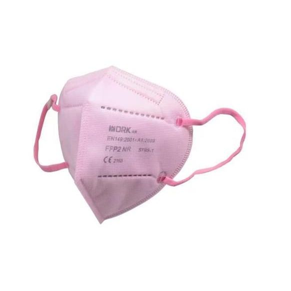 MASCARILLA PROTECCION FFP2 ROSA 25 UNIDADES NO REUTILIZABLE .