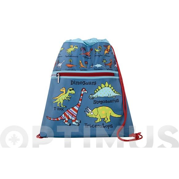 MOCHILA CUERDAS INFANTIL DINOSAURIOS