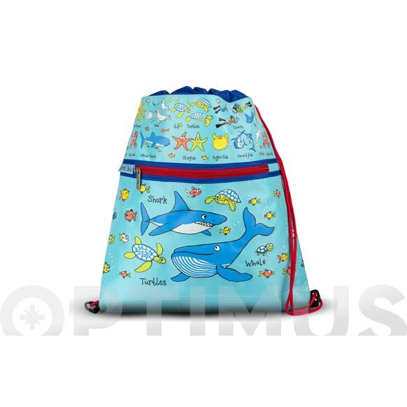 MOCHILA CUERDAS INFANTIL OCEANO