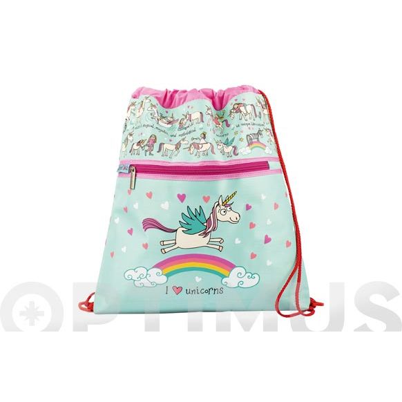 MOCHILA CUERDAS INFANTIL UNICORNIOS