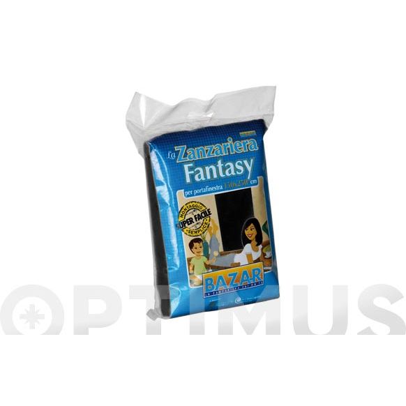 MOSQUITERA CORTINA VENTANA 150X180 NEGRO HEYAC -J-