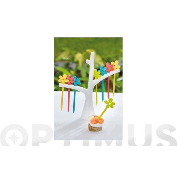 PALILLOS SET 8 U SOPORTE ARBOL APRIL SURTIDOS KOZIOL
