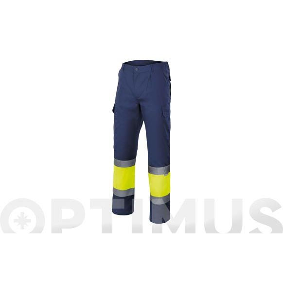 PANTAL&Oacute;N BICOLOR ALTA VISIBILIDAD (AMARILLO/AZUL MARINO) TALLA M