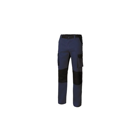 PANTAL&Oacute;N BICOLOR AZUL/NEGRO MULTIBOLSILLO  VELILLA