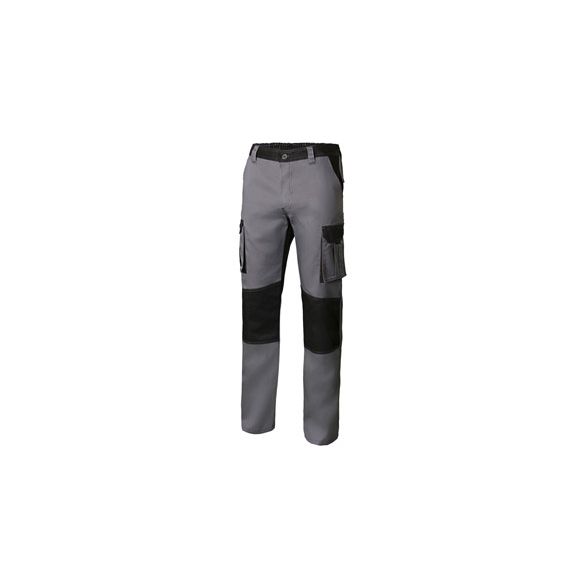 PANTAL&Oacute;N BICOLOR GRIS/NEGRO  MULTIBOLSILLO  VELILLA