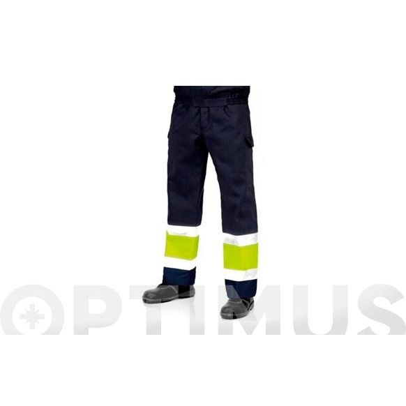 PANTALON TERGAL ALTA VISIBILIDAD 225 GRS T 38 AZUL MARINO