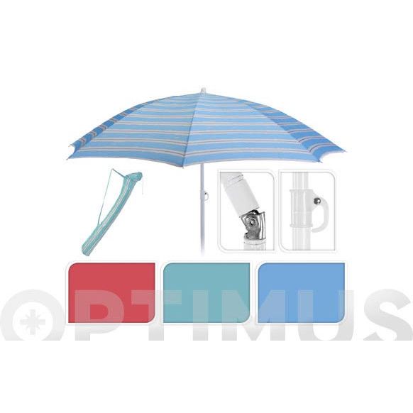 PARASOL SOMBRILLA PLAYA &Oslash; 180 CM
