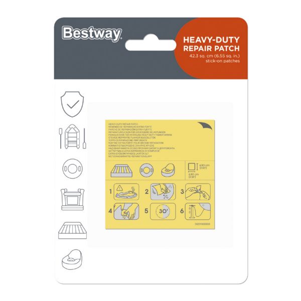 PARCHE REPARACION PISCINA BESTWAY EXTERIOR 62068 10 PZ