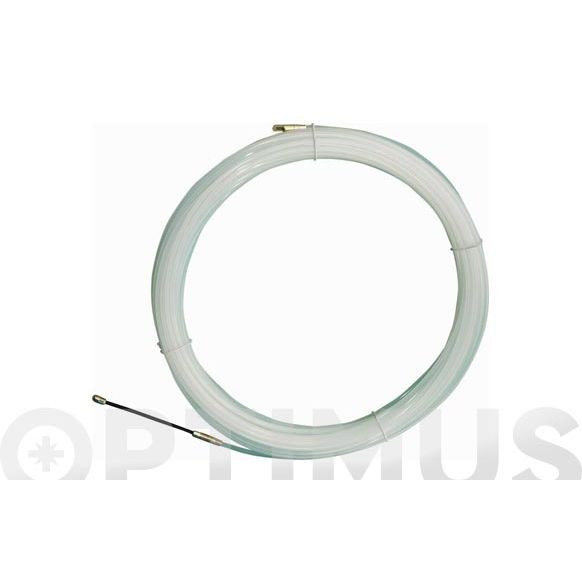 GUIA PASACABLES NILON 4 MM 15 MT NATURAL