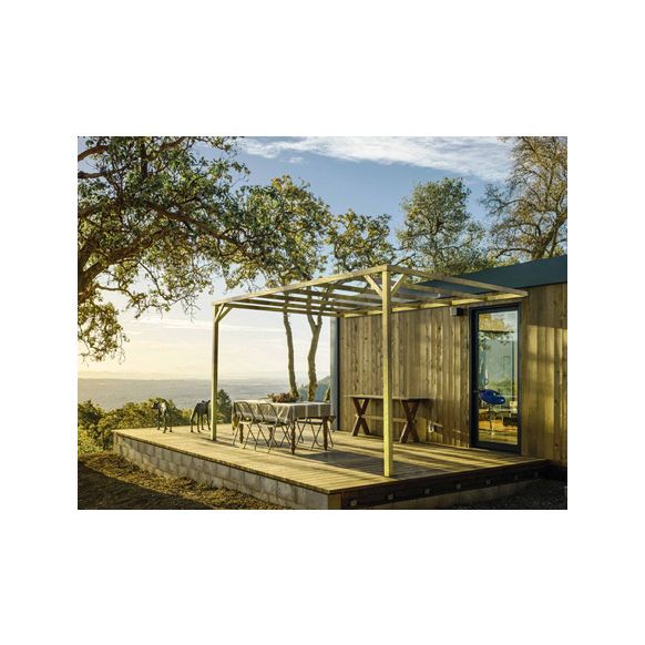 PERGOLA ADOSADA CARMEN 300 X 250 X H 247 CM