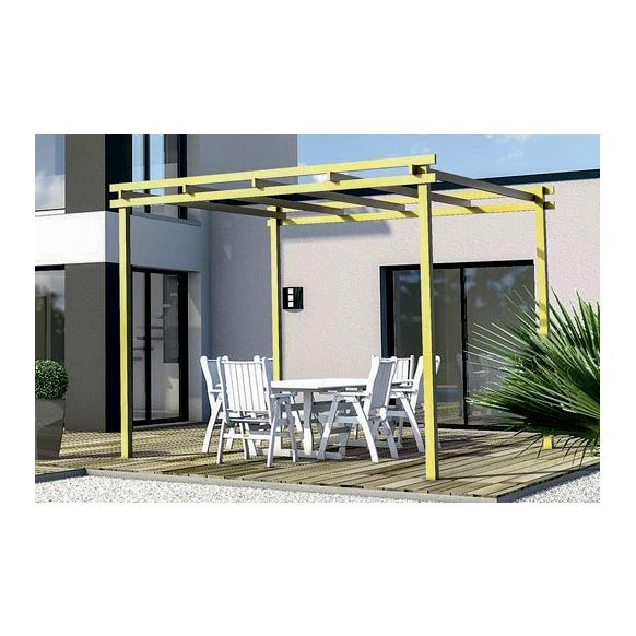 PERGOLA MADERA EMMA 300 X 300 X H 240 CM