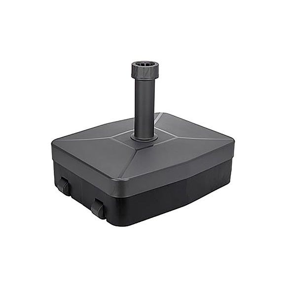 PIE PARASOL RELLENABLE CON RUEDAS 40 KG &Oslash; 21-54 MM NEGRO