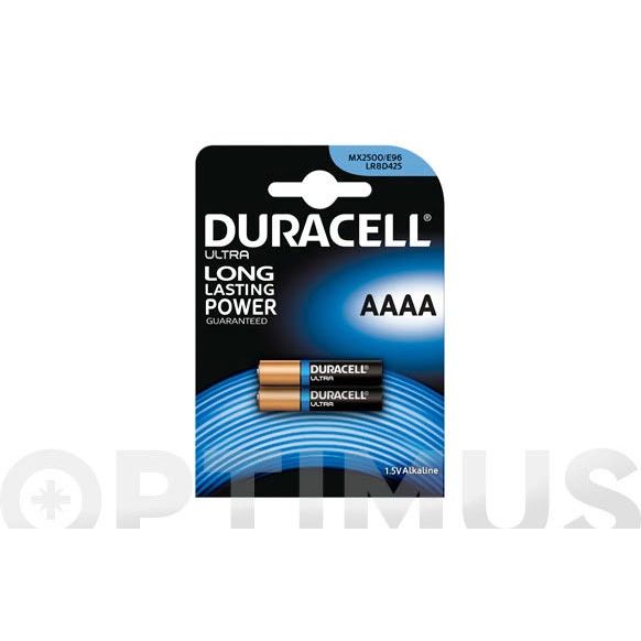 PILA ALCALINA ULTRAPOWER M3 AAAA PACK 2 UDS DURACELL