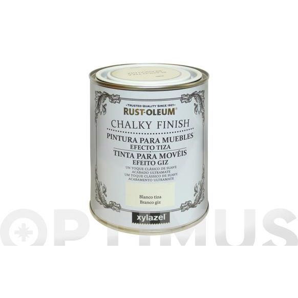 PINTURA EFECTO TIZA CHALKY BLANCO 750ML   4080103  XYLAZEL