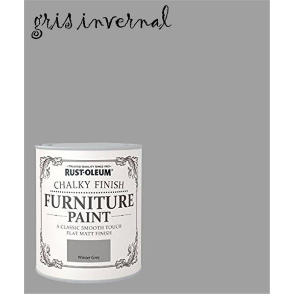 PINTURA EFECTO TIZA CHALKY GRIS INVERNAL 750ML  4081503  XYLAZEL