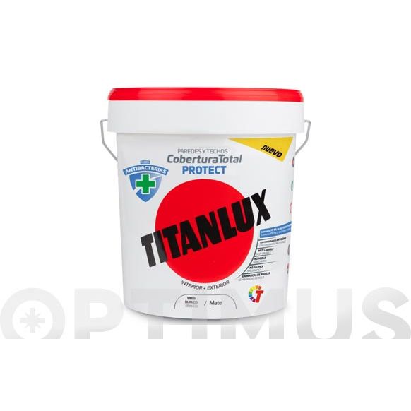 PINTURA PL&Aacute;STICA BLANCA ANTIBACTERIAS 12,5L TITANLUX