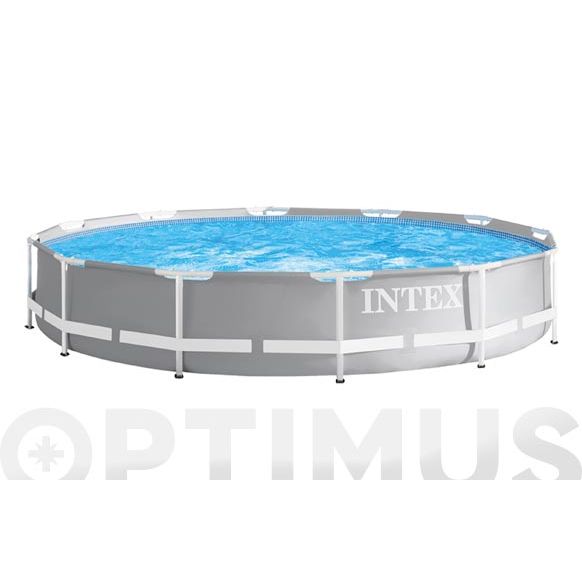 PISCINA DESMONTABLE REDONDA METAL FRAME 6.503 L DEPURADORA CARTUCHO TIPO A &Oslash; 366 X 76 CM INTEX