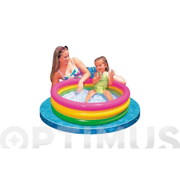 PISCINA INFANTIL INTEX CON TRES AROS (86CM*25CM)