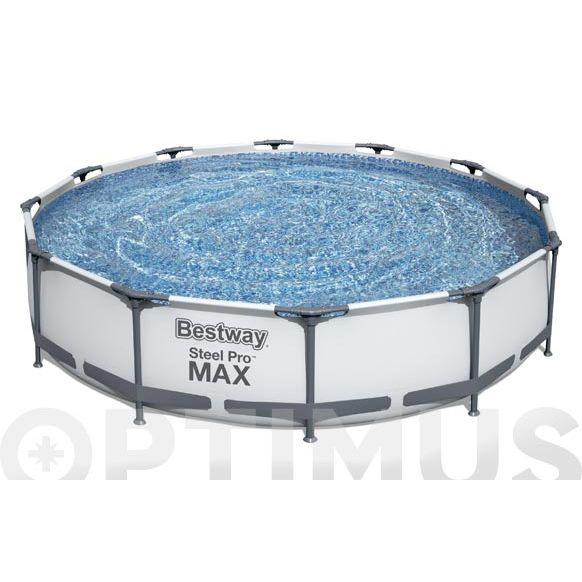 PISCINA STEEL PRO MAX REDONDA   &Oslash; 366 X 76 CM CON DEPURADORA 1249L/H