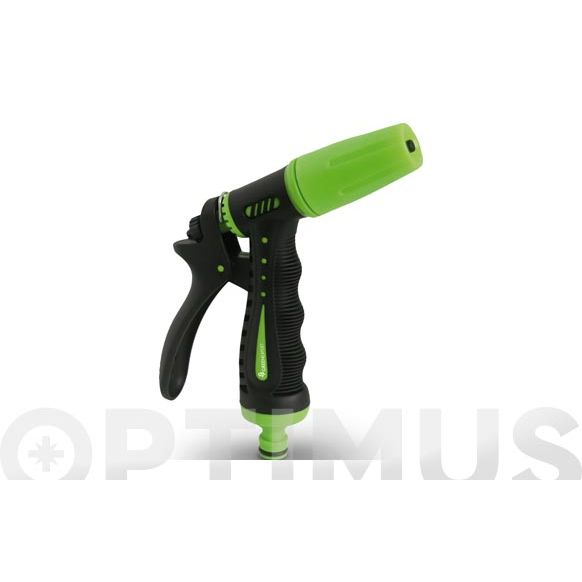 PISTOLA RIEGO PLASTICO BOQUILLA JET REGULABLE QF+ .